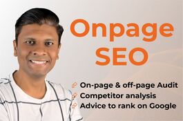 I will do on page optimization and technical SEO to rank on google